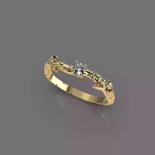 Delicate diamond ring