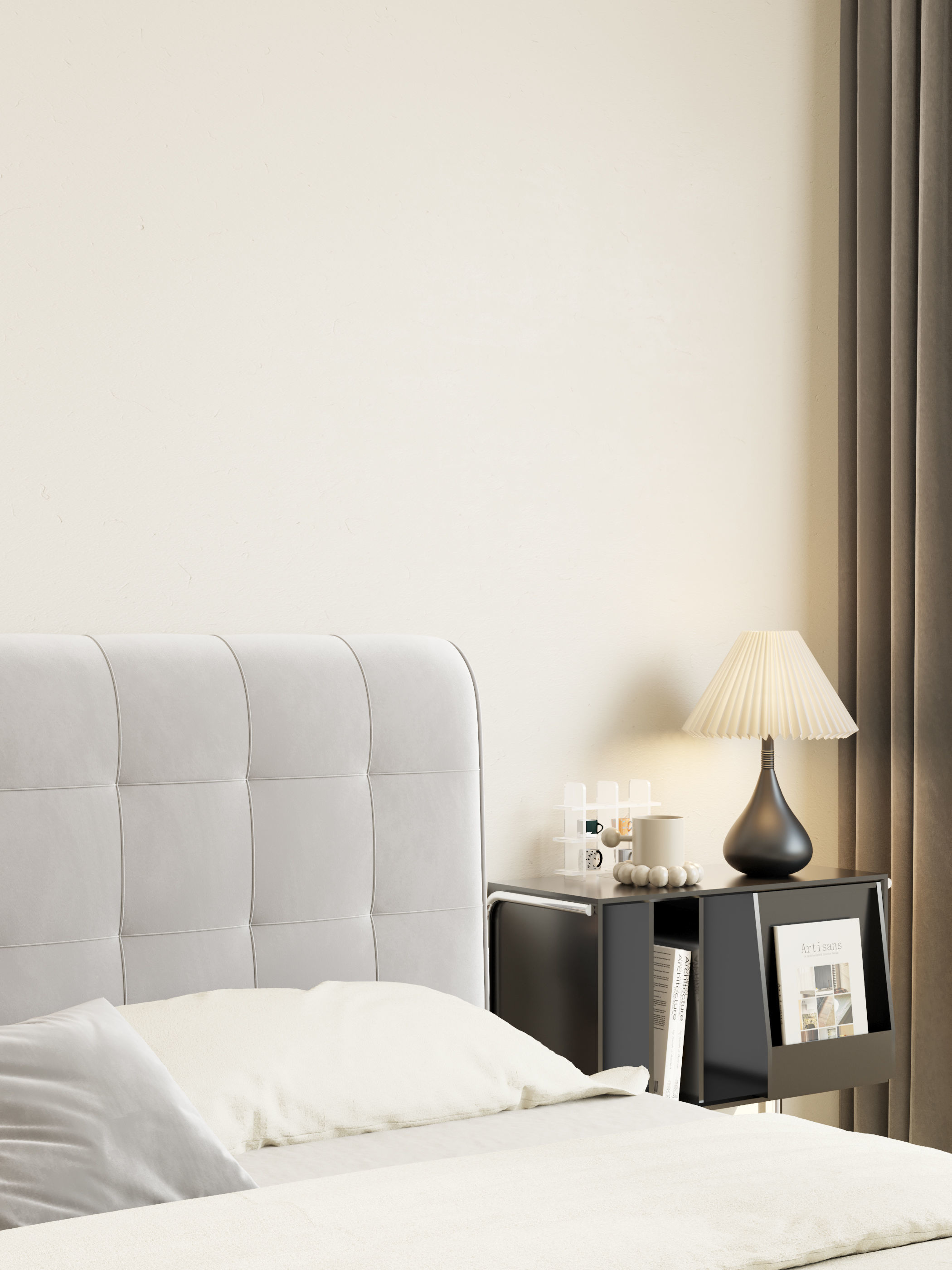 Bedroom 3D Rendering Interior 3D model_5