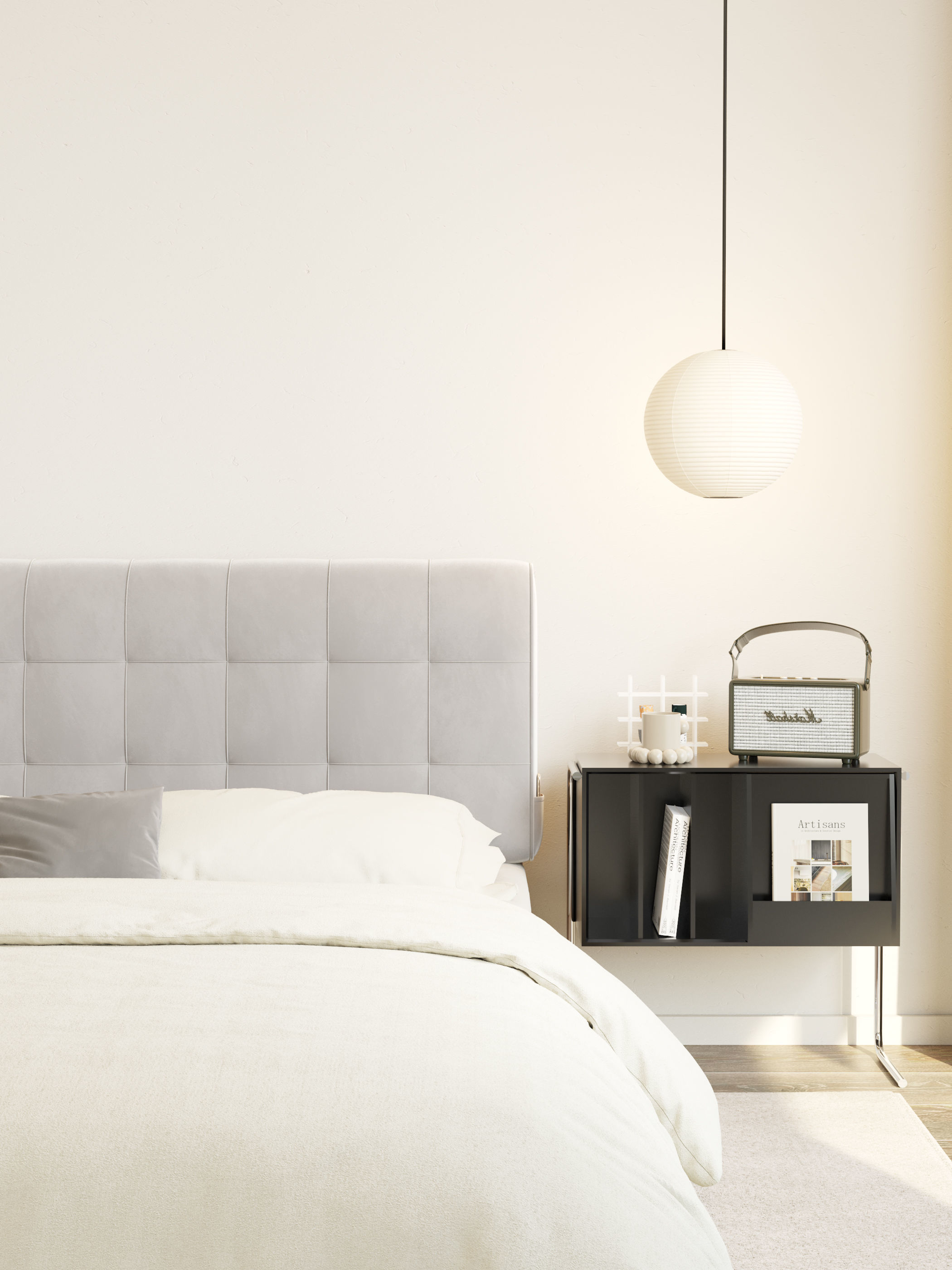 Bedroom 3D Rendering Interior 3D model_1