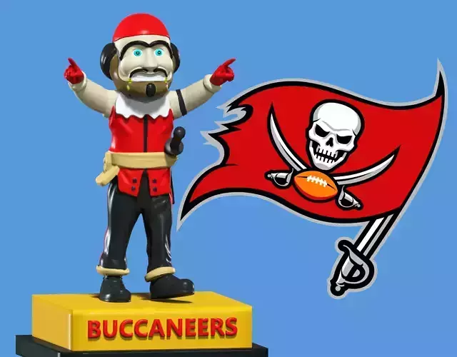 NFL - Captain Fear - Tampa Bay Buccaneers mascot 3D print model