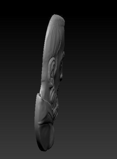 Padre Pio volto 3D print model_1