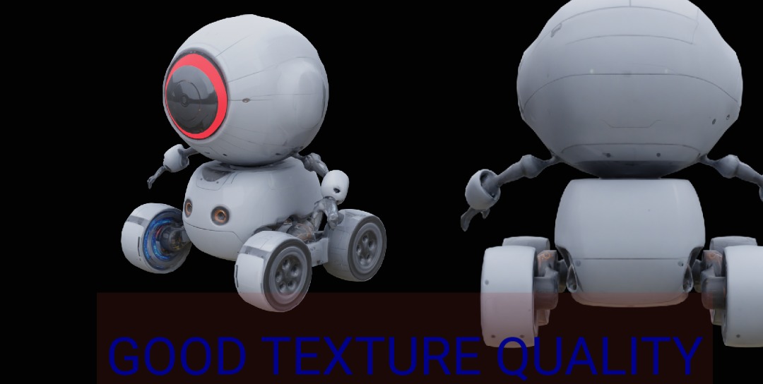 MINI ROBOT Low-poly 3D model_1