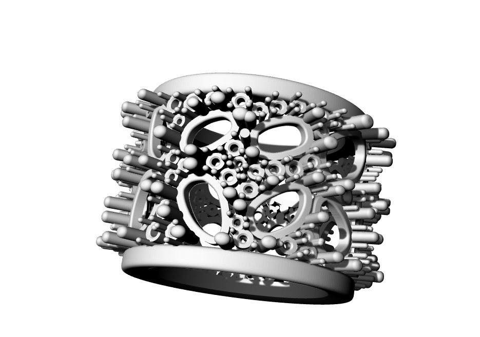 Pom Ring Free 3D print model_10