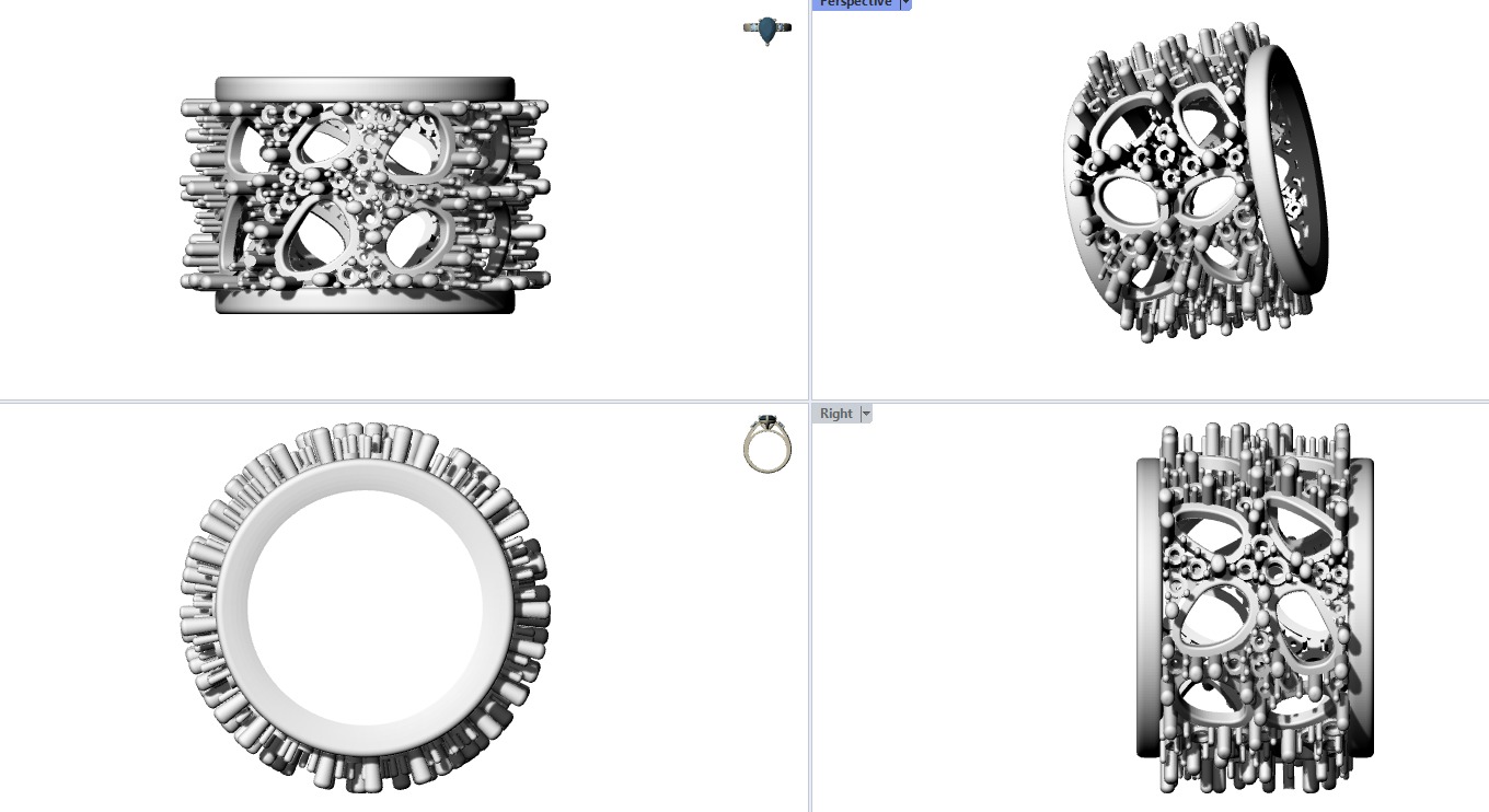 Pom Ring Free 3D print model_2