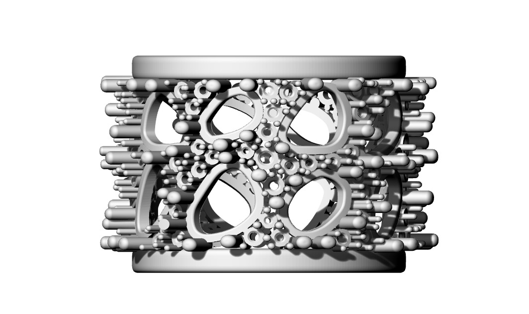 Pom Ring Free 3D print model_3