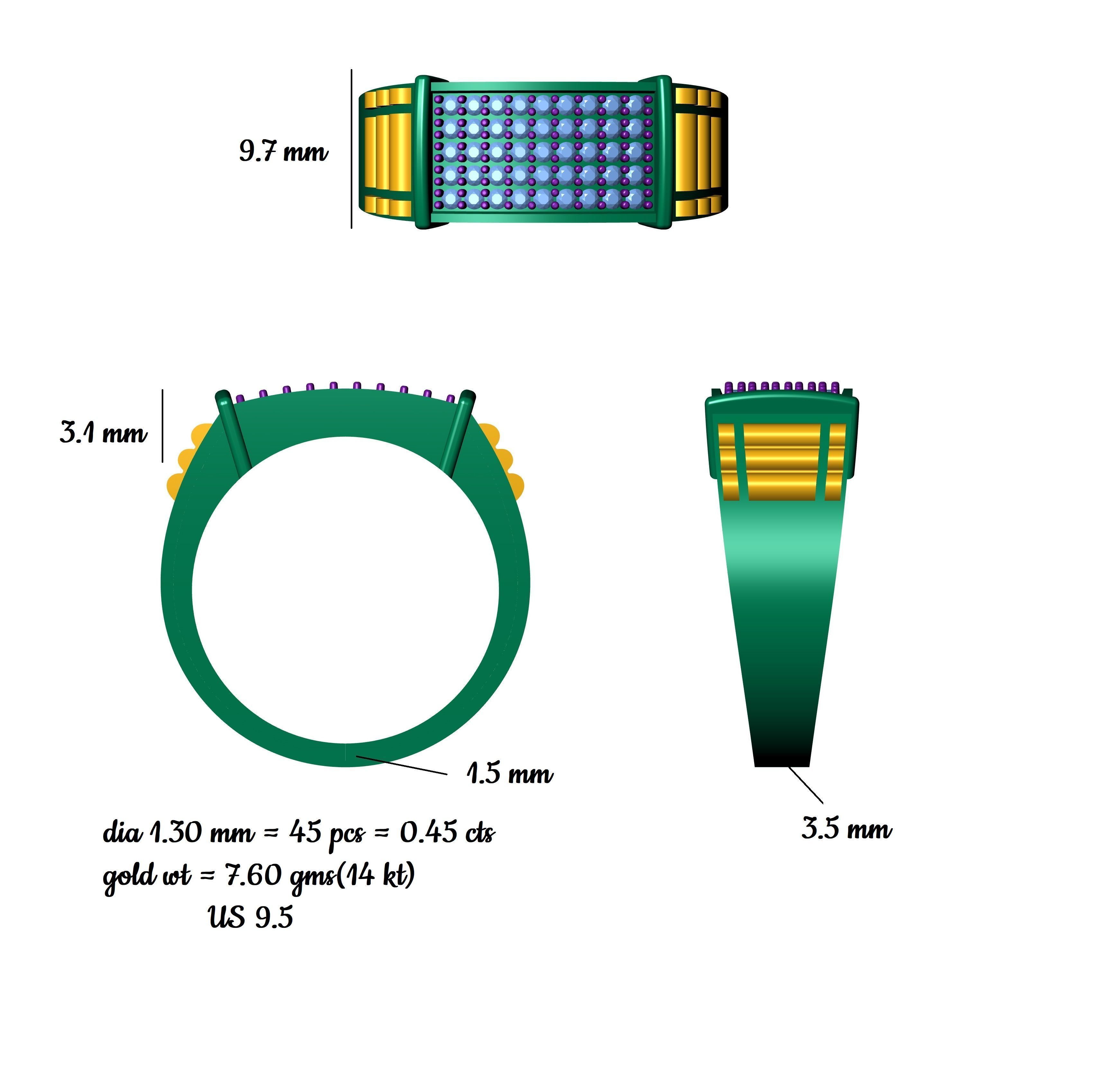 Mens Ring 3D print model_6