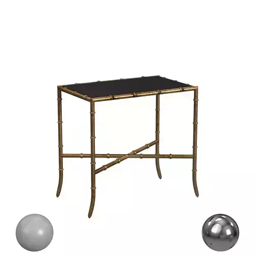 Chandler Gold Cross Base Accent Table