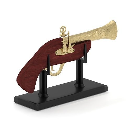 Decorative Flintlock Gun 3D model