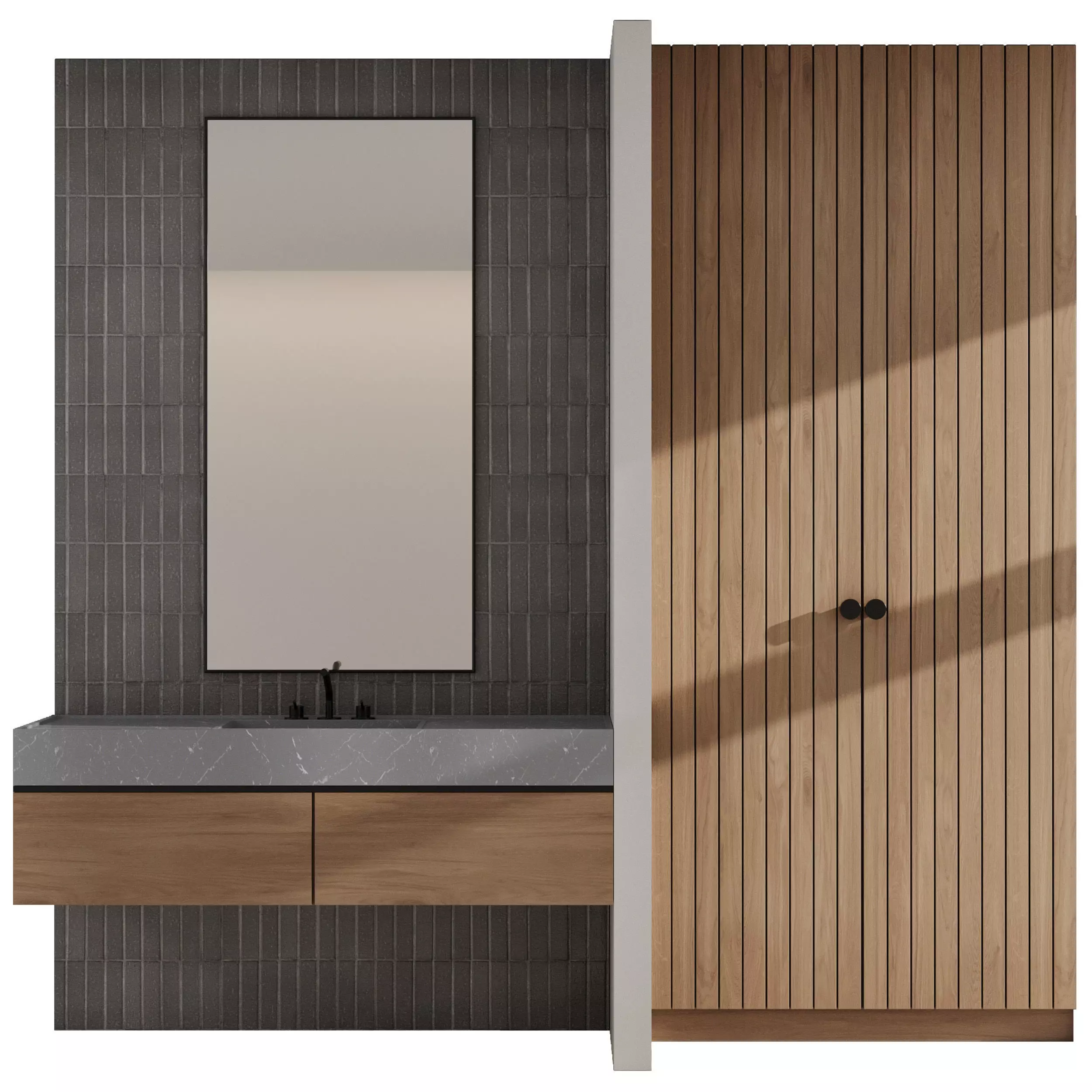 Bathroom furniture by Fauset Bathroom 104 Low-poly 3D model