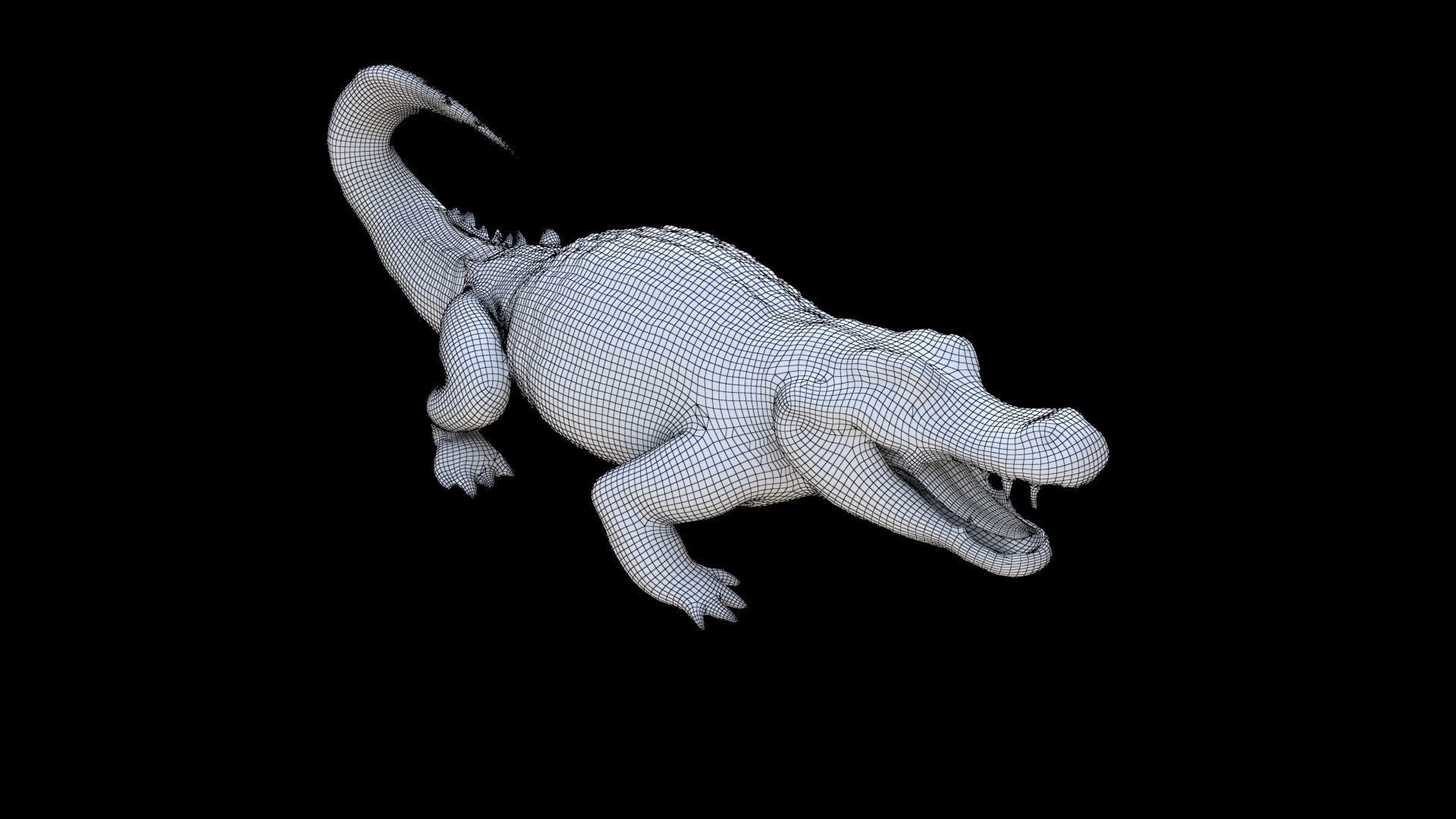 Crocodile 3D model_5