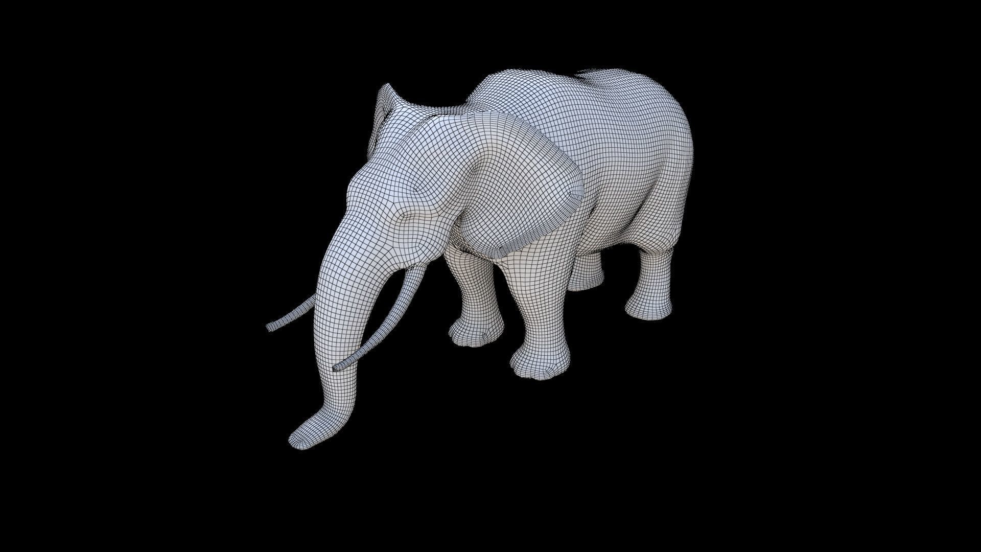 Elephant 1 3D model_5