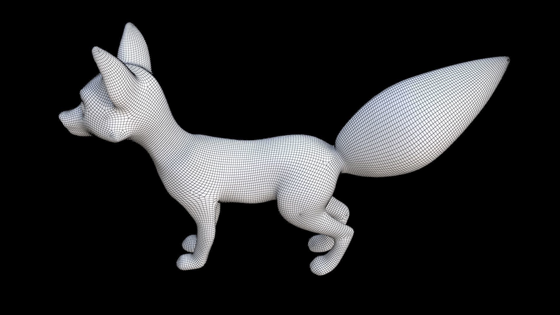 Fox 1 3D model_7