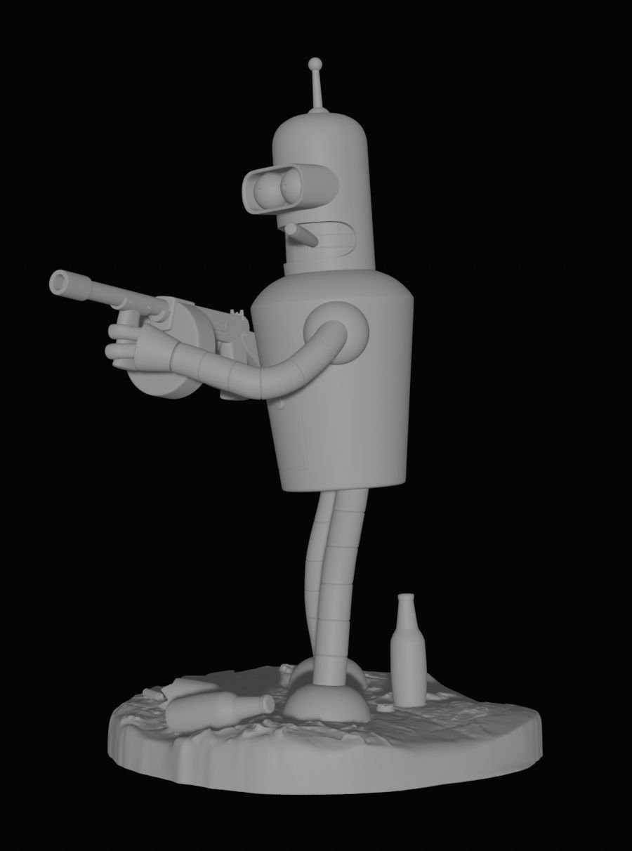 BENDER - FUTURAMA 3D print model_12