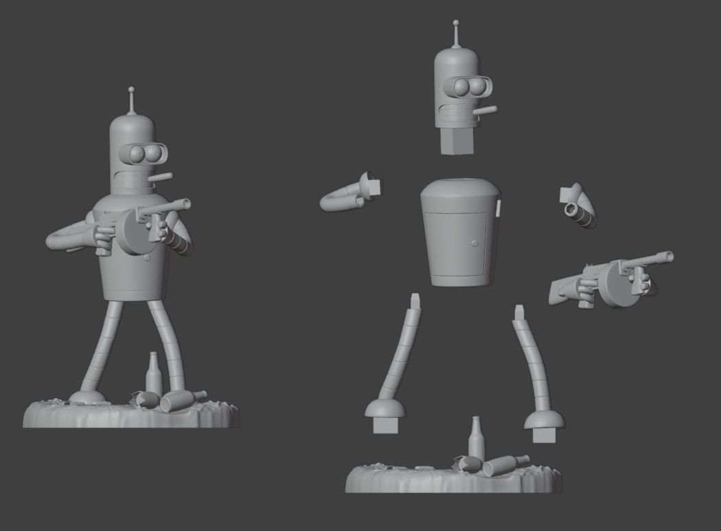 BENDER - FUTURAMA 3D print model_13