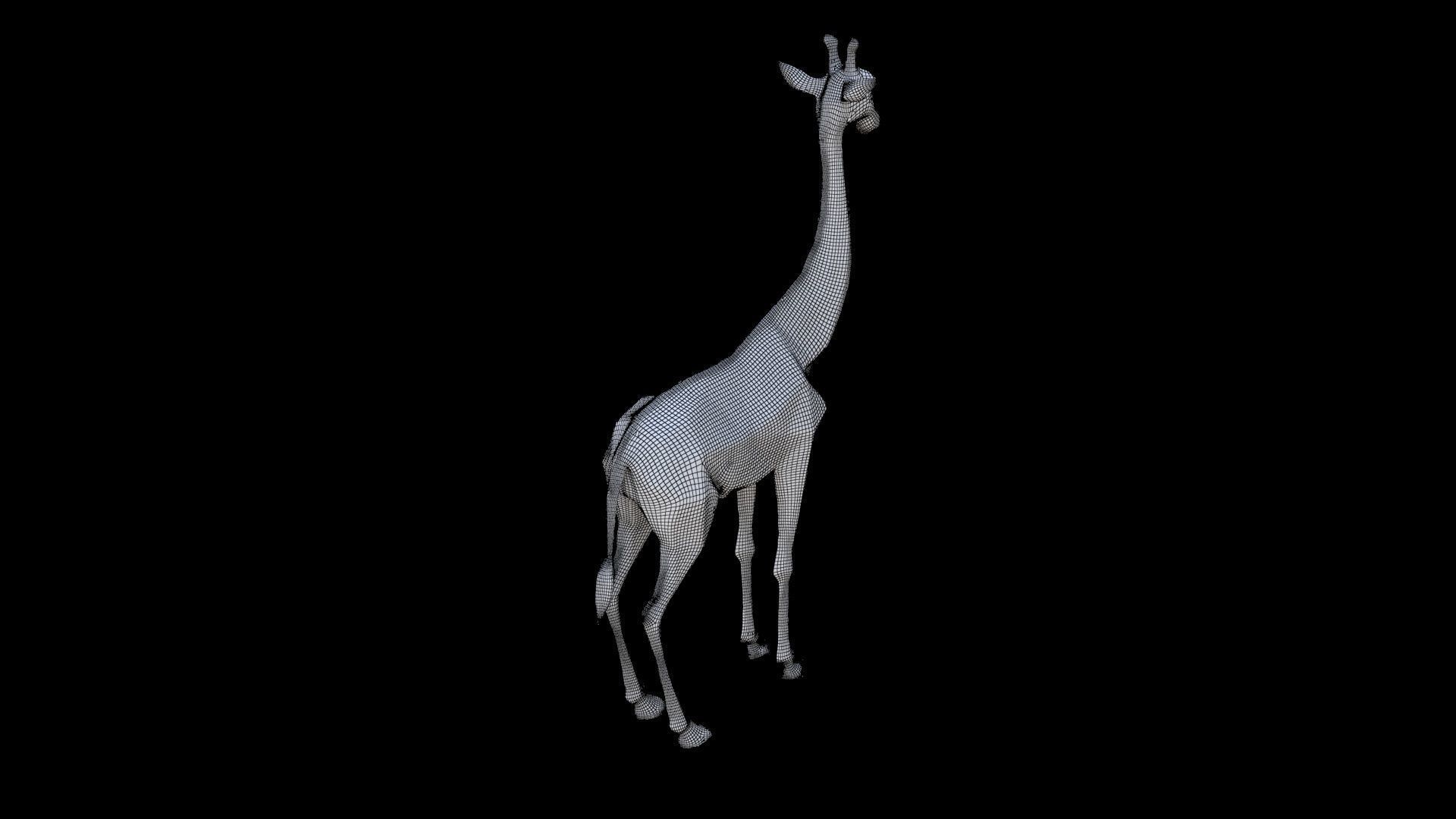 Giraffe 3D model_5