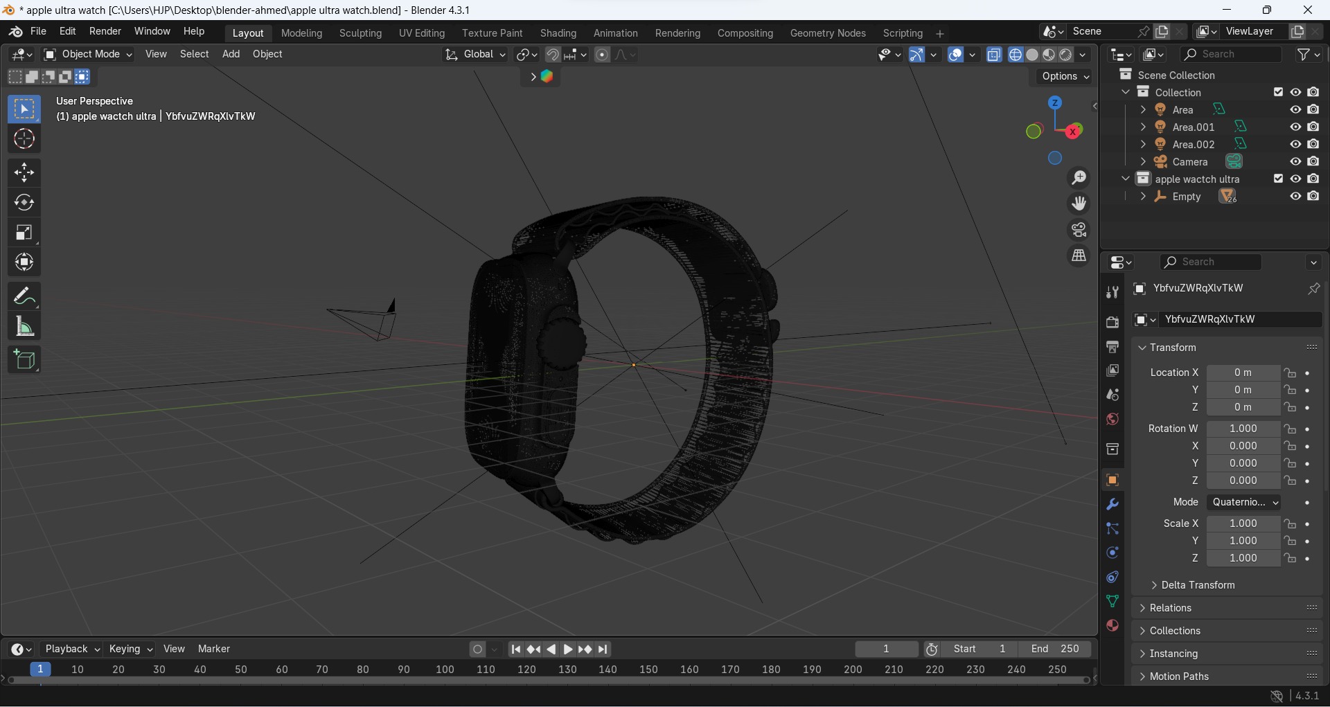 Apple Watch Ultra 2 3D model_19
