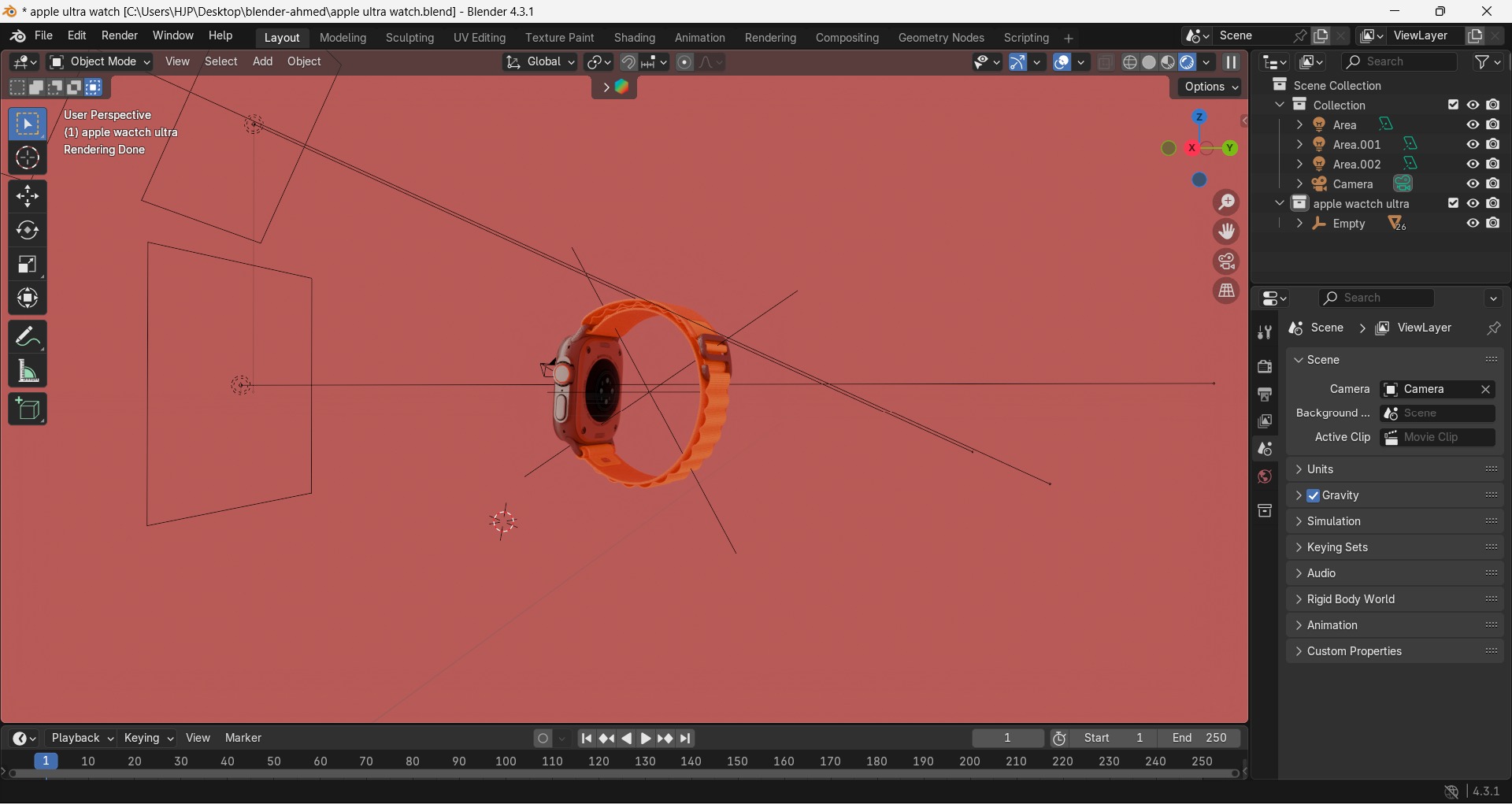 Apple Watch Ultra 2 3D model_17