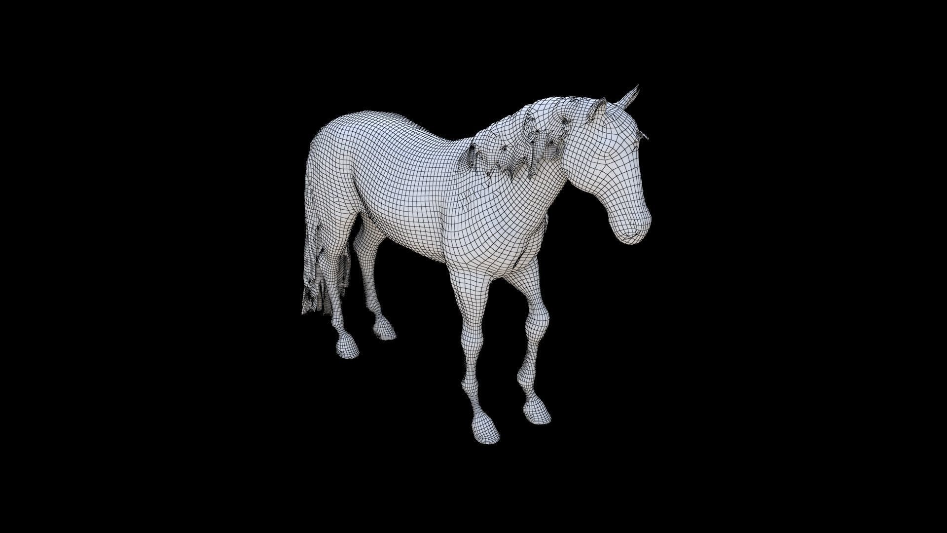 Horse 1 3D model_5