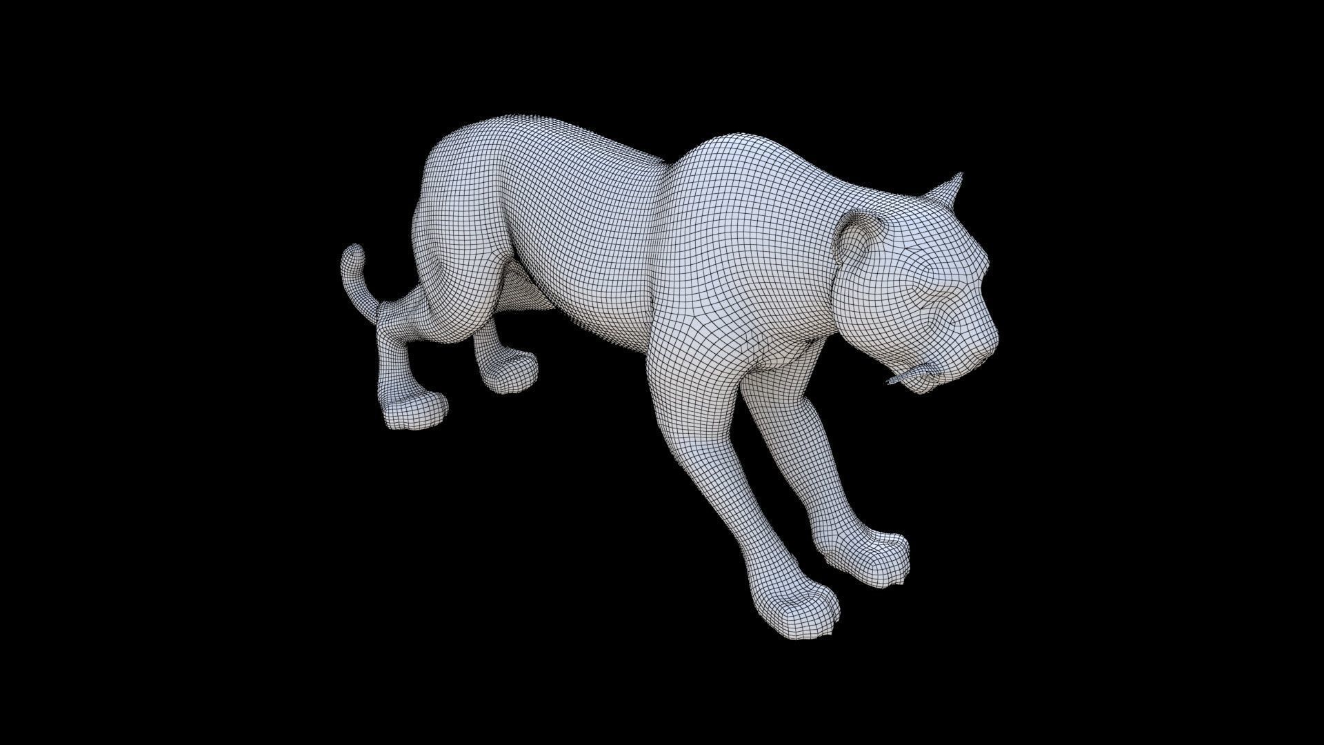 Jaguar 3D model_5