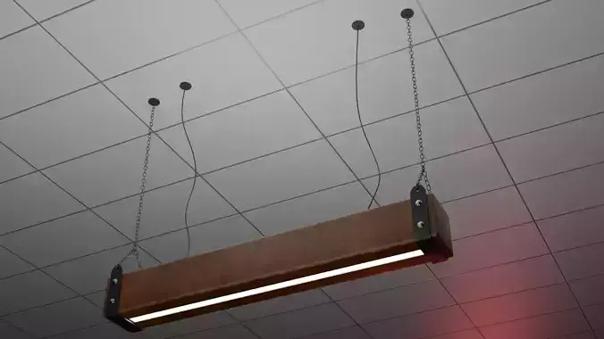 Natural Solid Wood Indoor Lighting Fixture