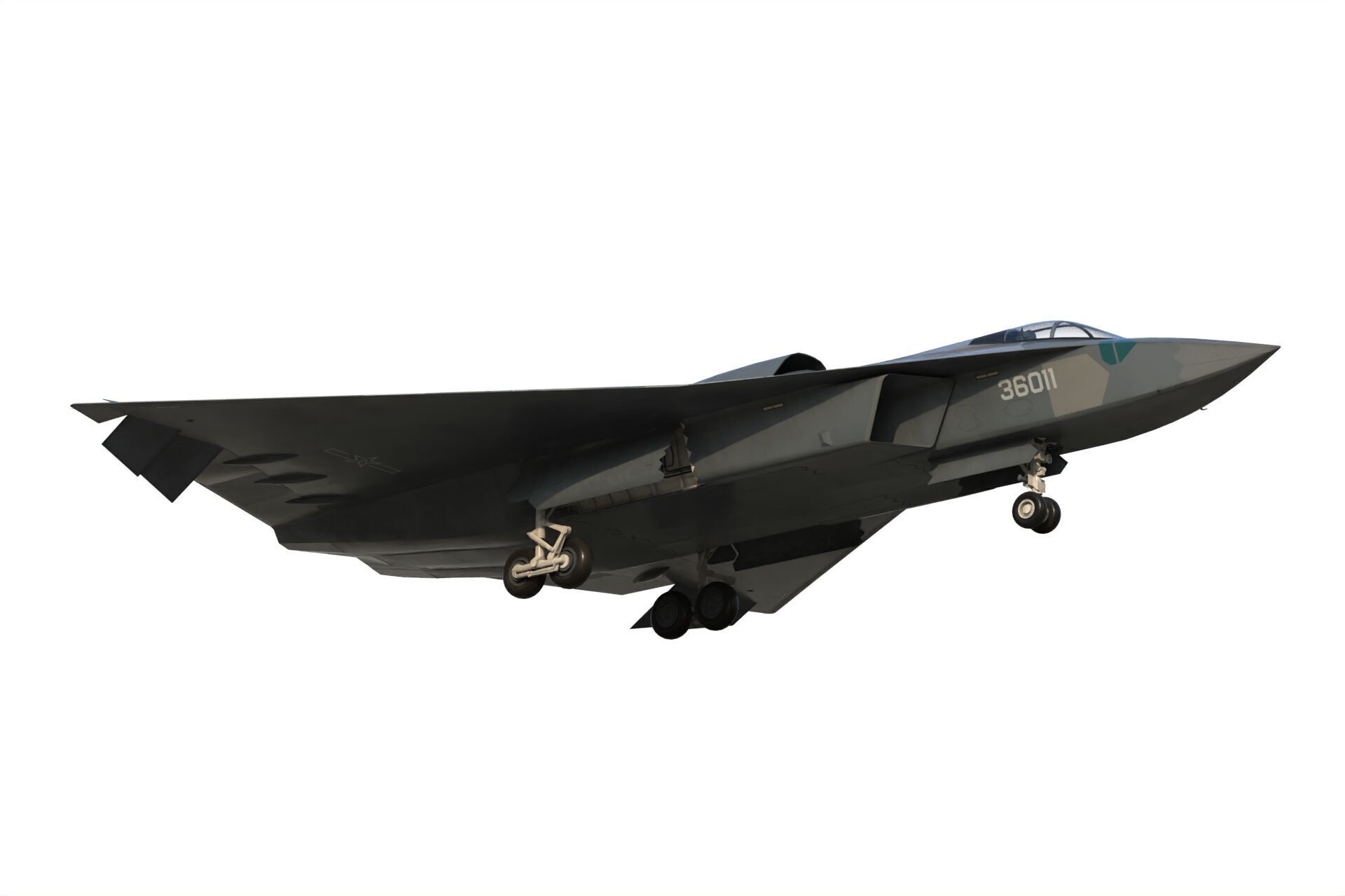 Chengdu J-36 3D model_2