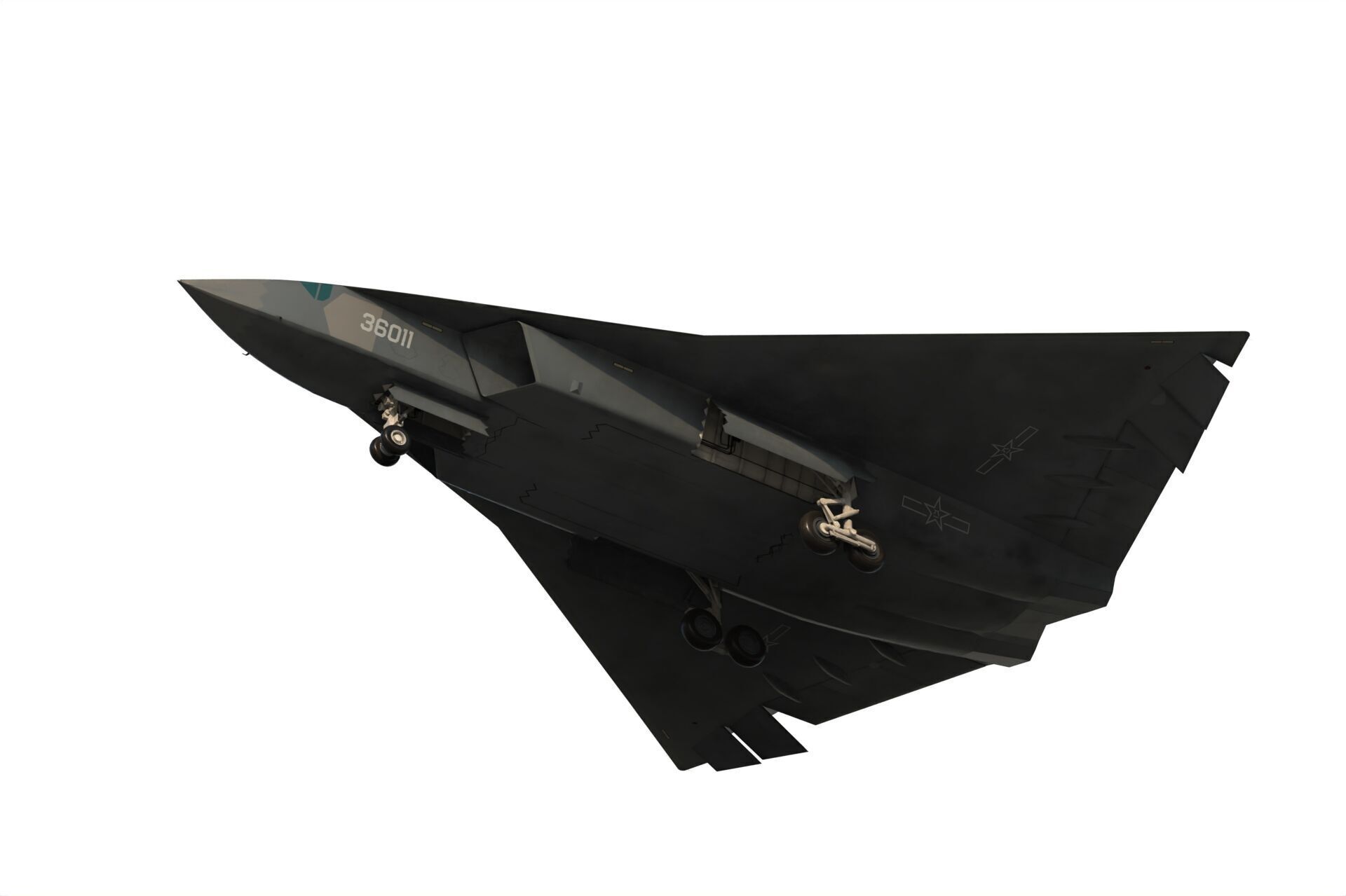 Chengdu J-36 3D model_18