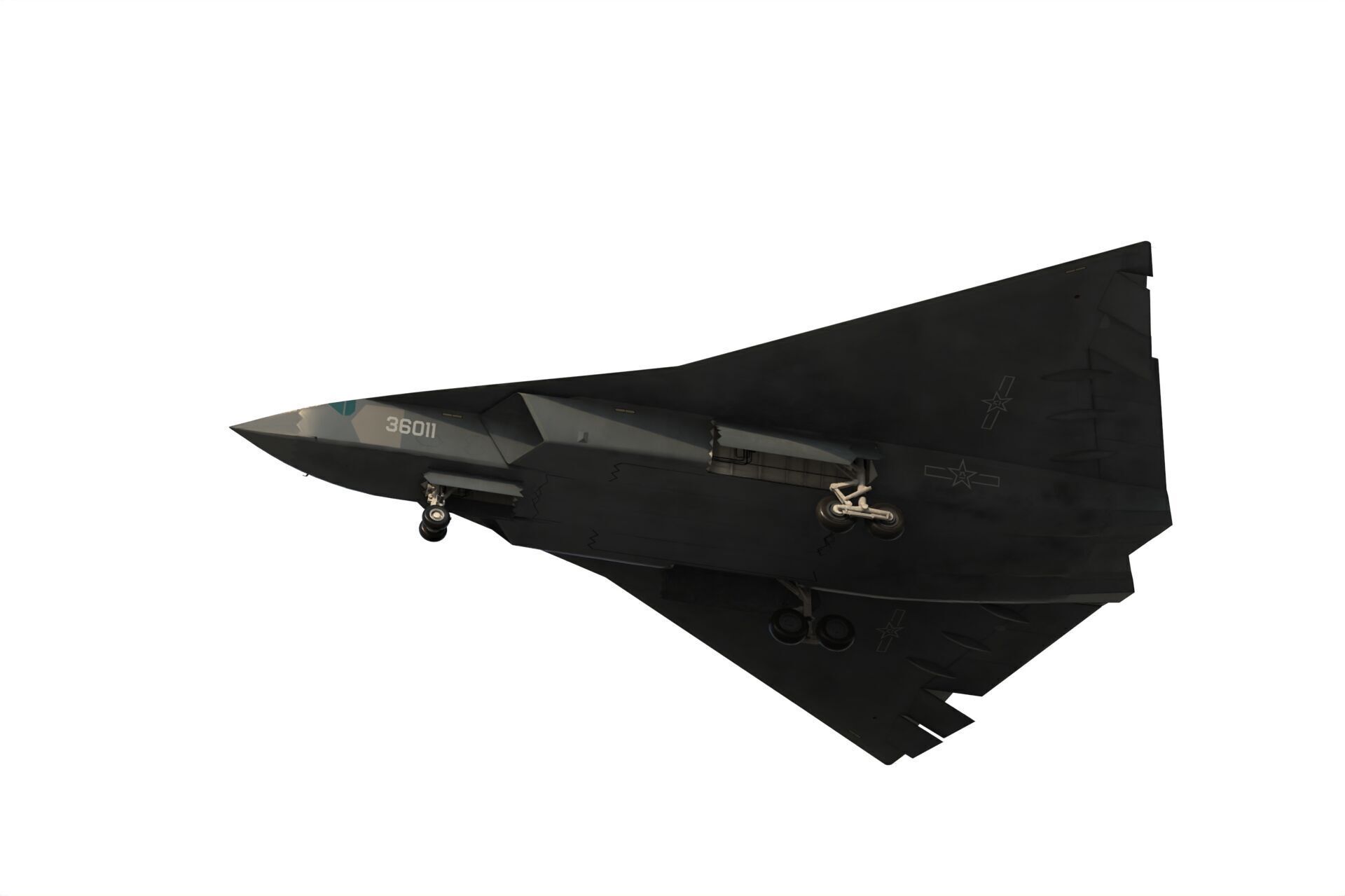 Chengdu J-36 3D model_17