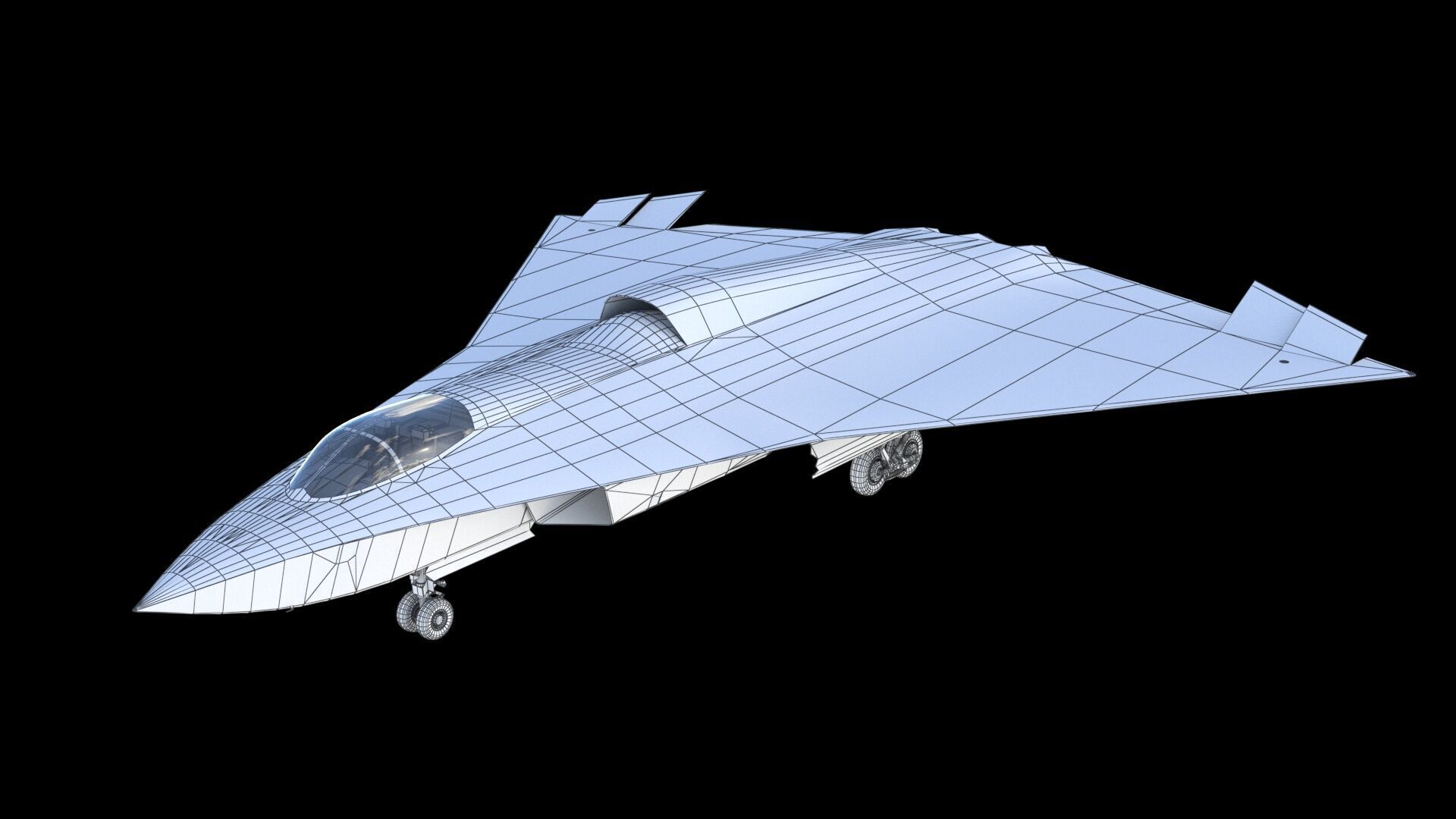 Chengdu J-36 3D model_24