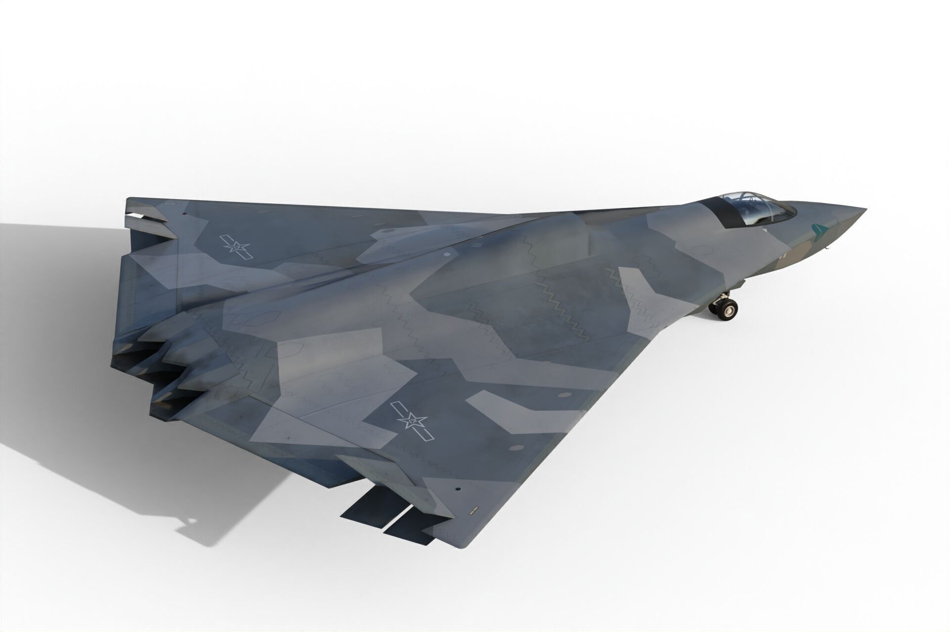 Chengdu J-36 3D model_14
