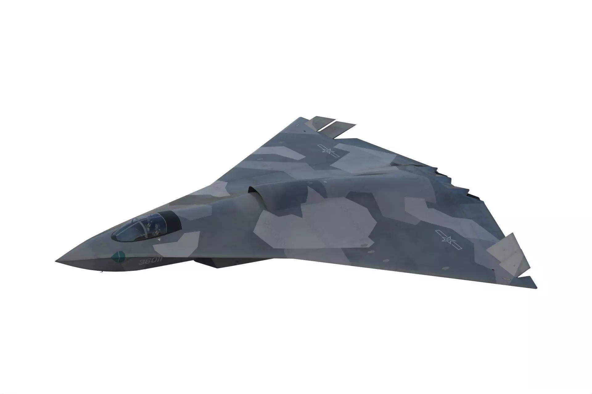 Chengdu J-36 3D model_0