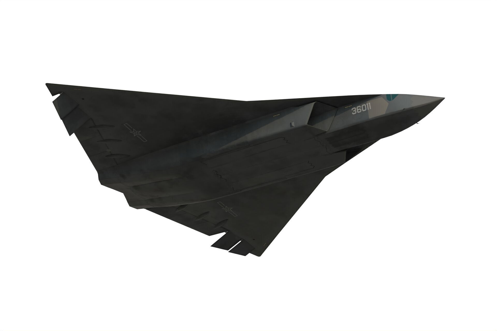 Chengdu J-36 3D model_13