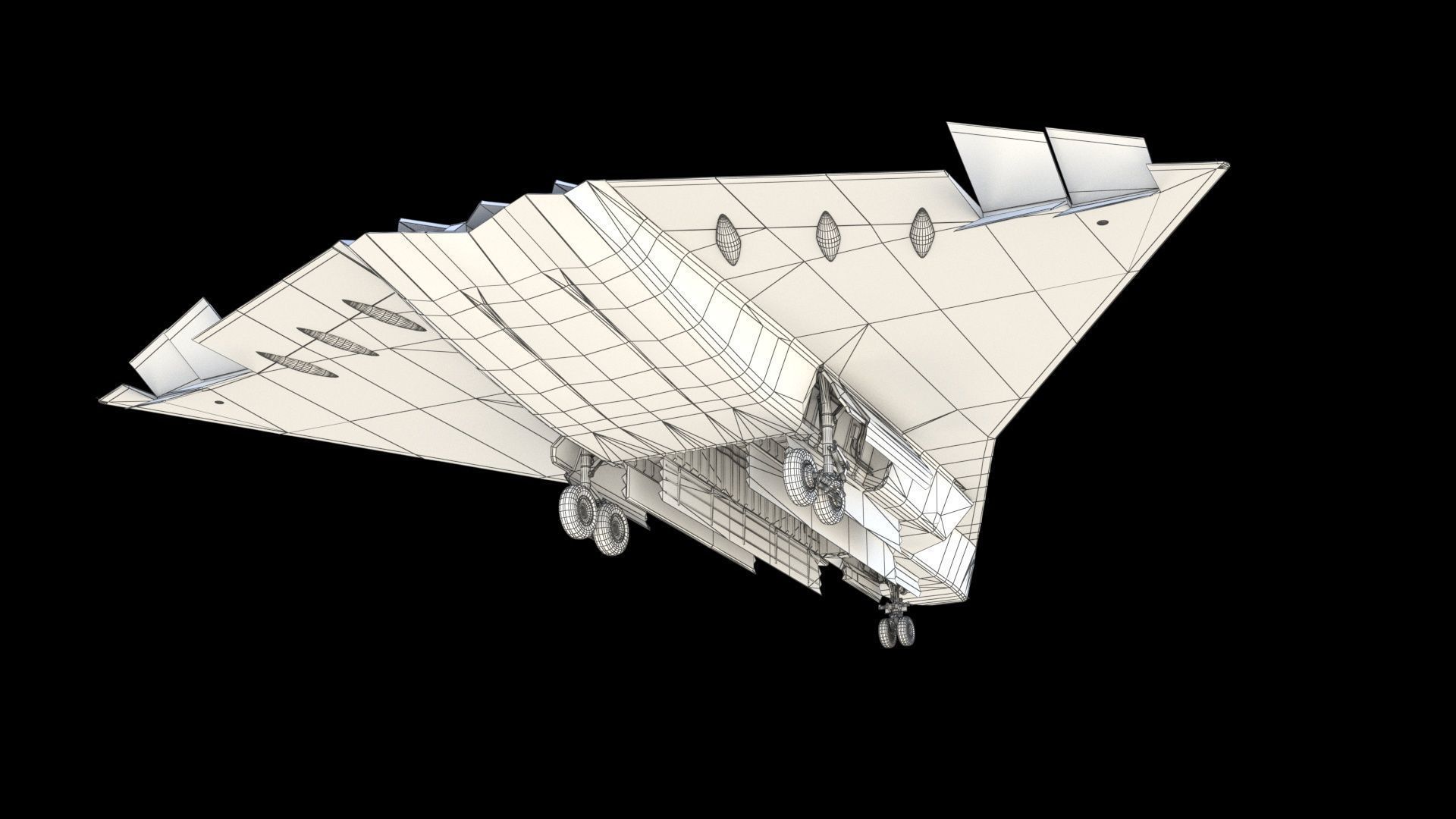 Chengdu J-36 3D model_28