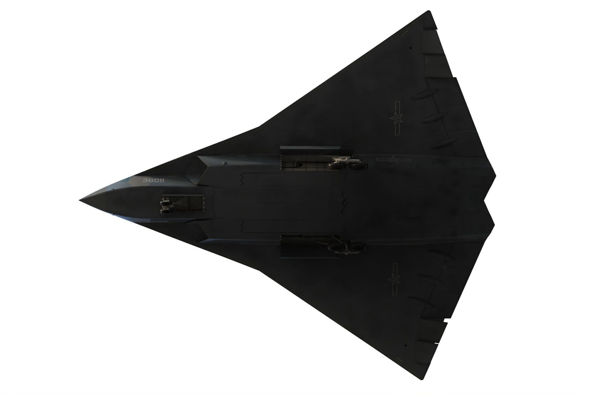 Chengdu J-36 3D model_7