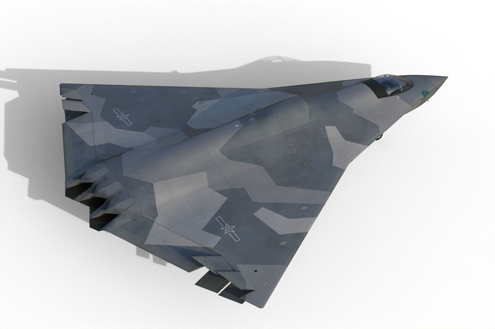 Chengdu J-36 3D model_6