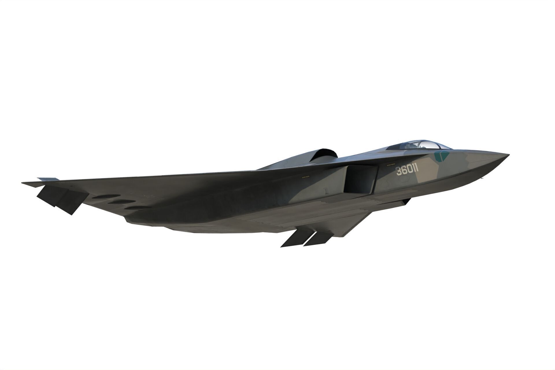 Chengdu J-36 3D model_8