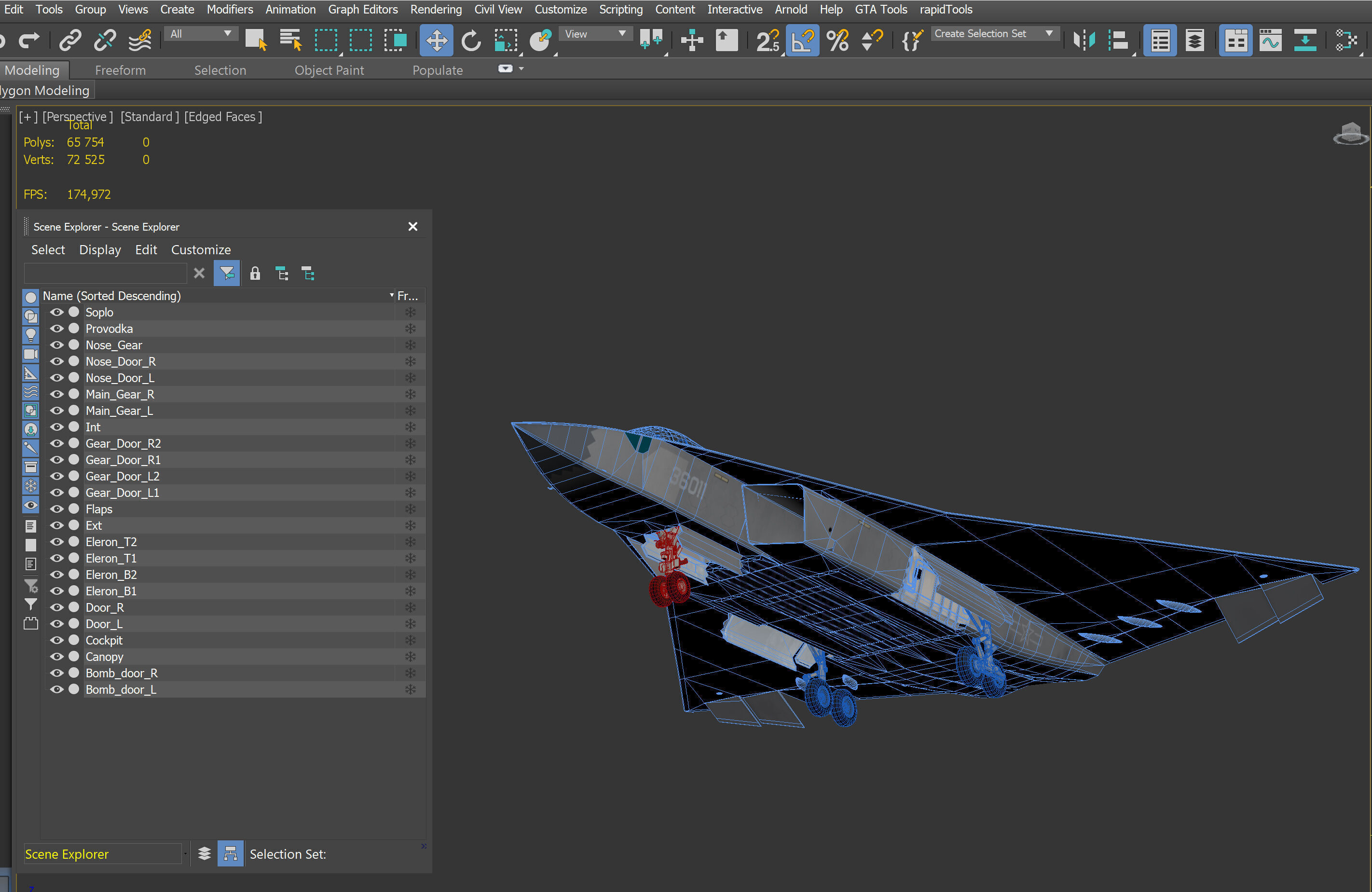 Chengdu J-36 3D model_22