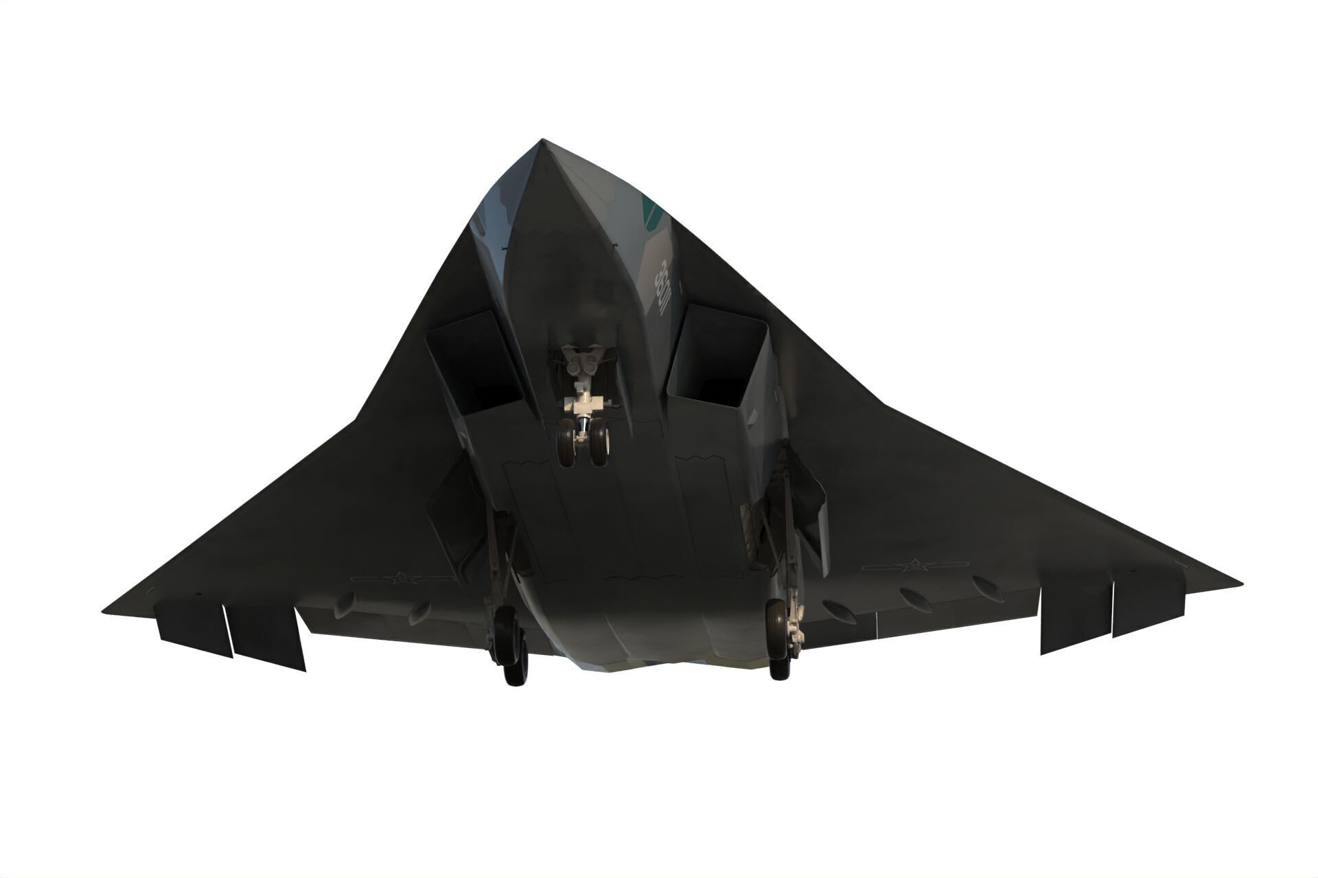 Chengdu J-36 3D model_4