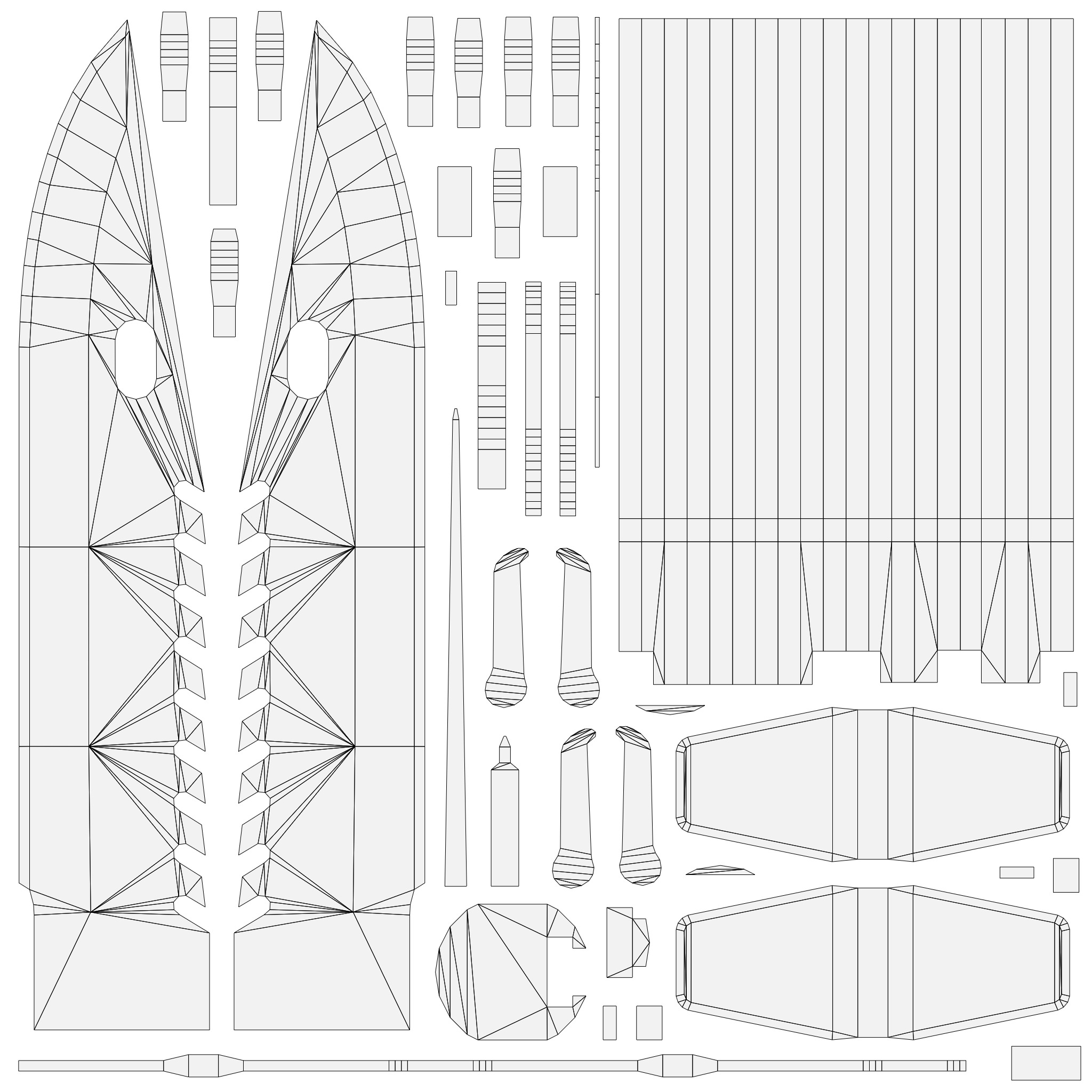 Combat knife 3D model_10