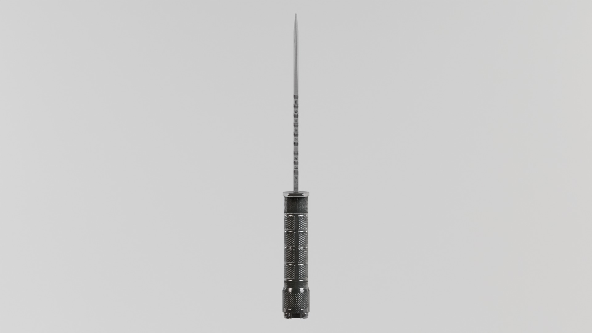 Combat knife 3D model_2