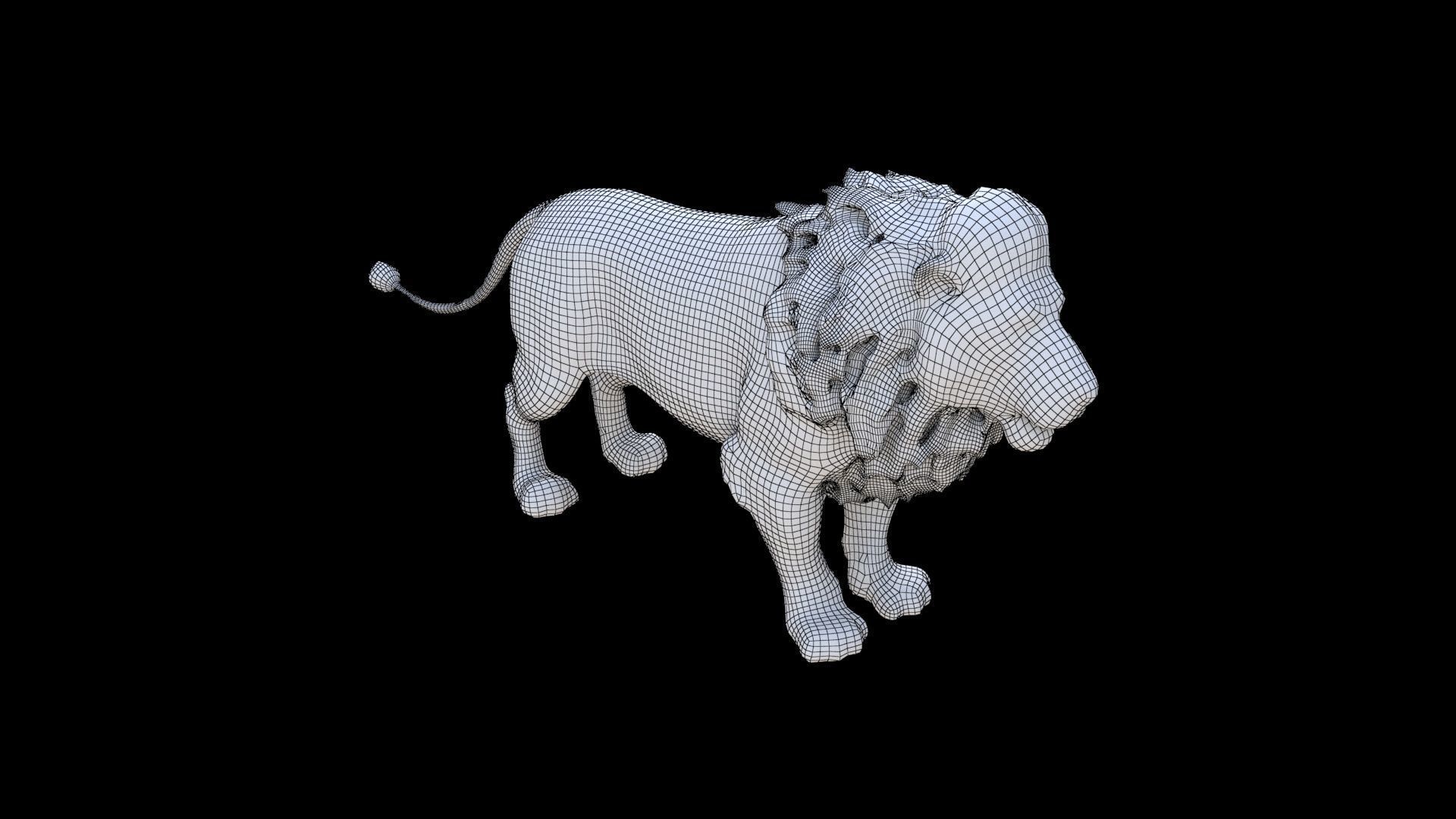 Lion 3D model_5