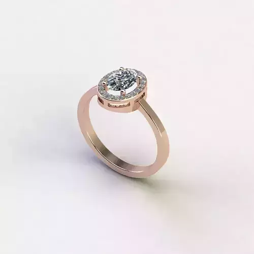 KADIN YUZUK 14SIZE PIRLANTALI 3DM STL OBJ FBX DAE 3DBASKI MODELI