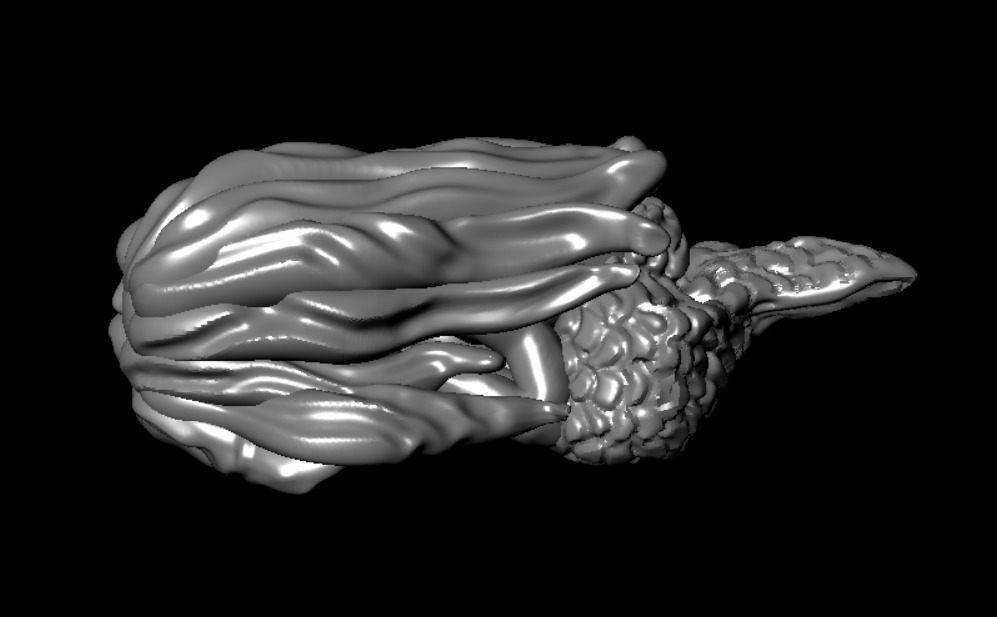 mermaid necklace  3D print model_2