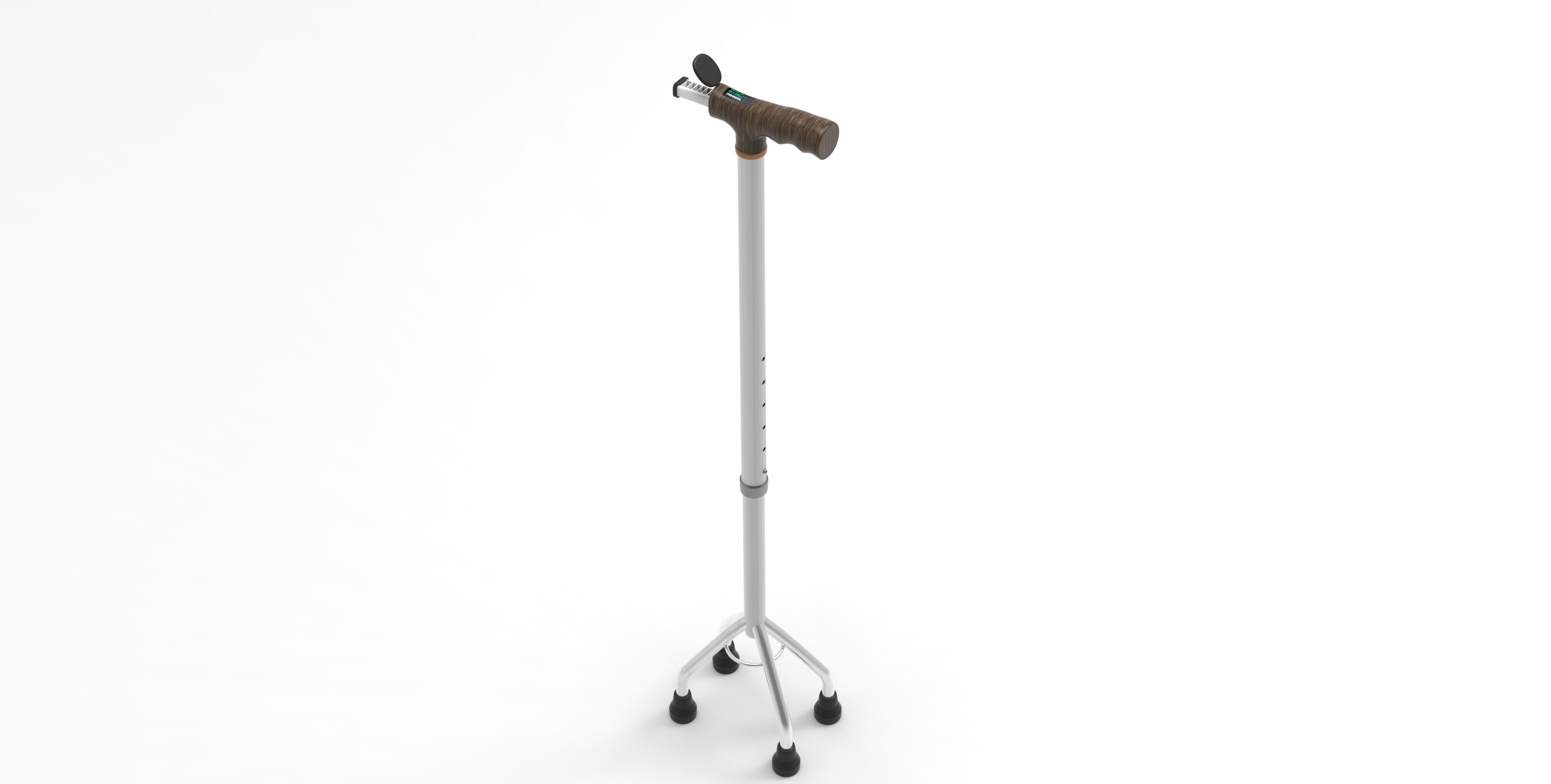 QUAD CANE STICK 3D model_5
