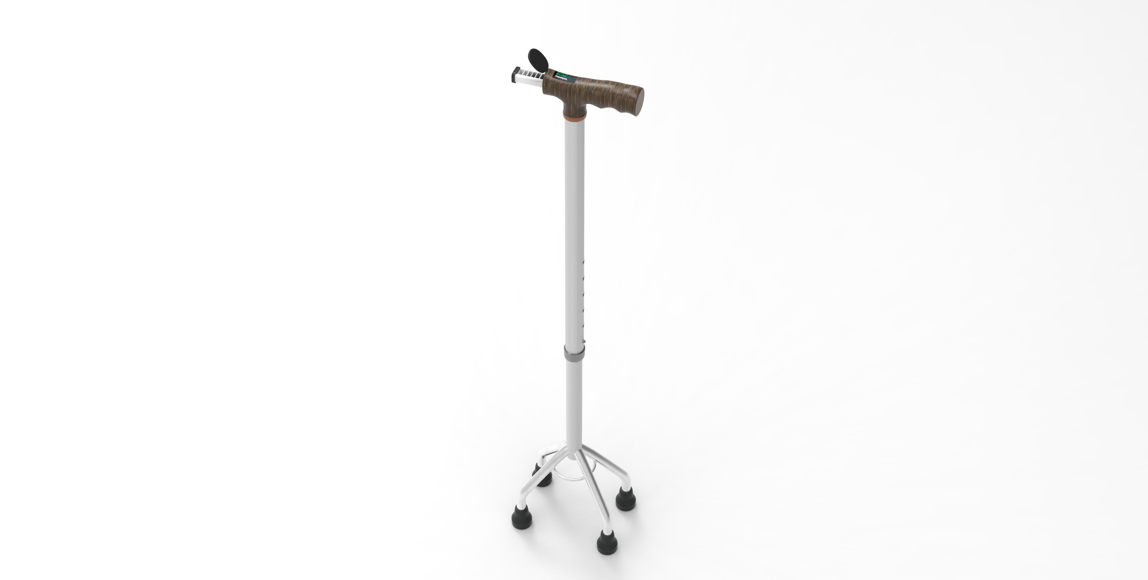 QUAD CANE STICK 3D model_3