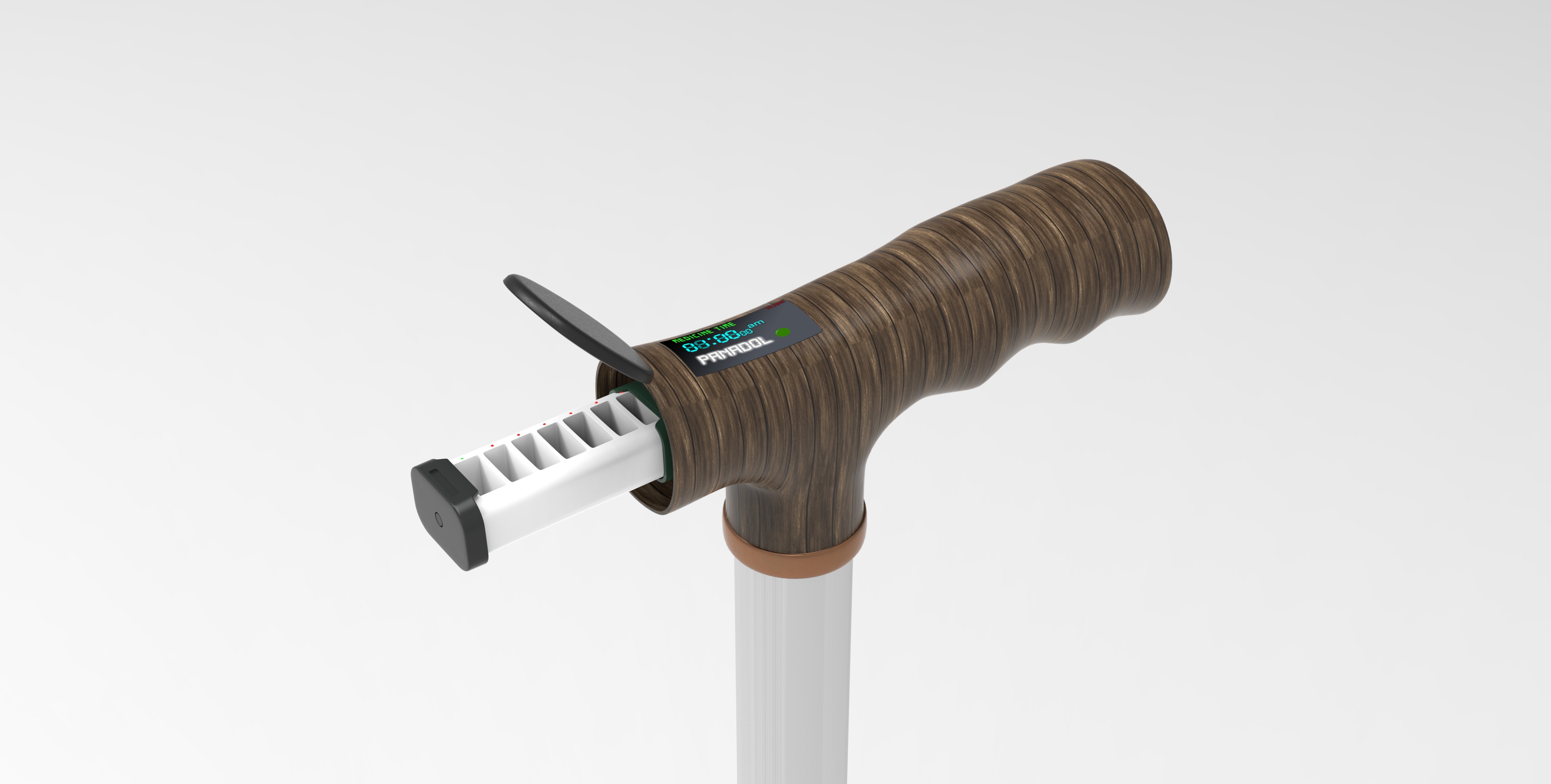 QUAD CANE STICK 3D model_4