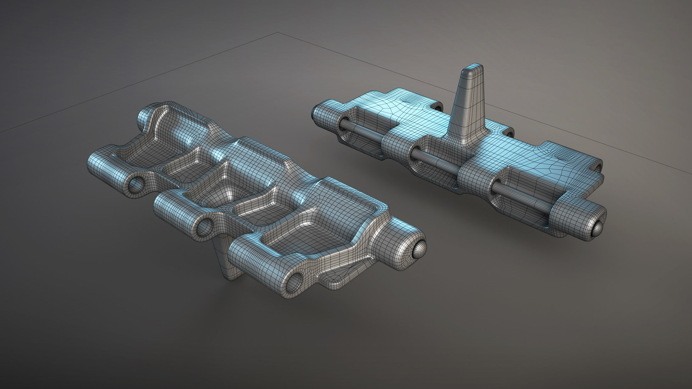 AT-T Tractor Tracks High-Poly 3D model_4