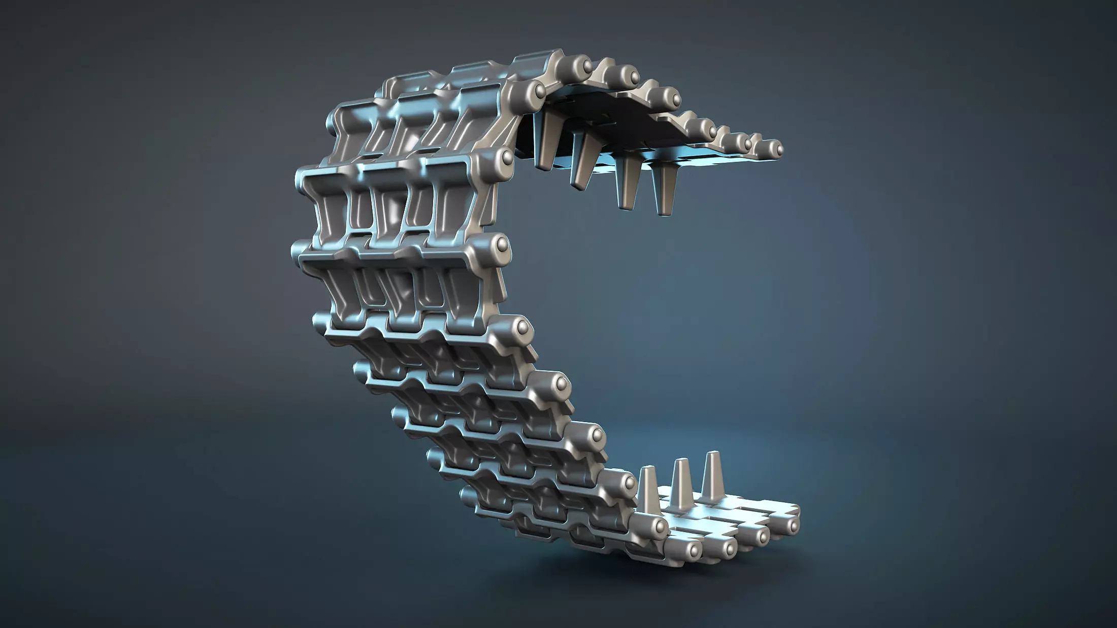 AT-T Tractor Tracks High-Poly 3D model_0