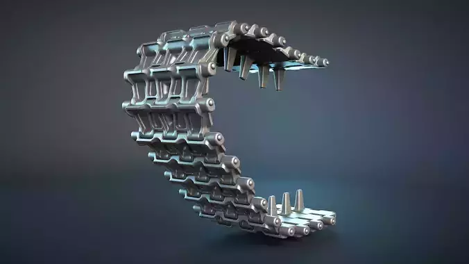 AT-T Tractor Tracks High-Poly