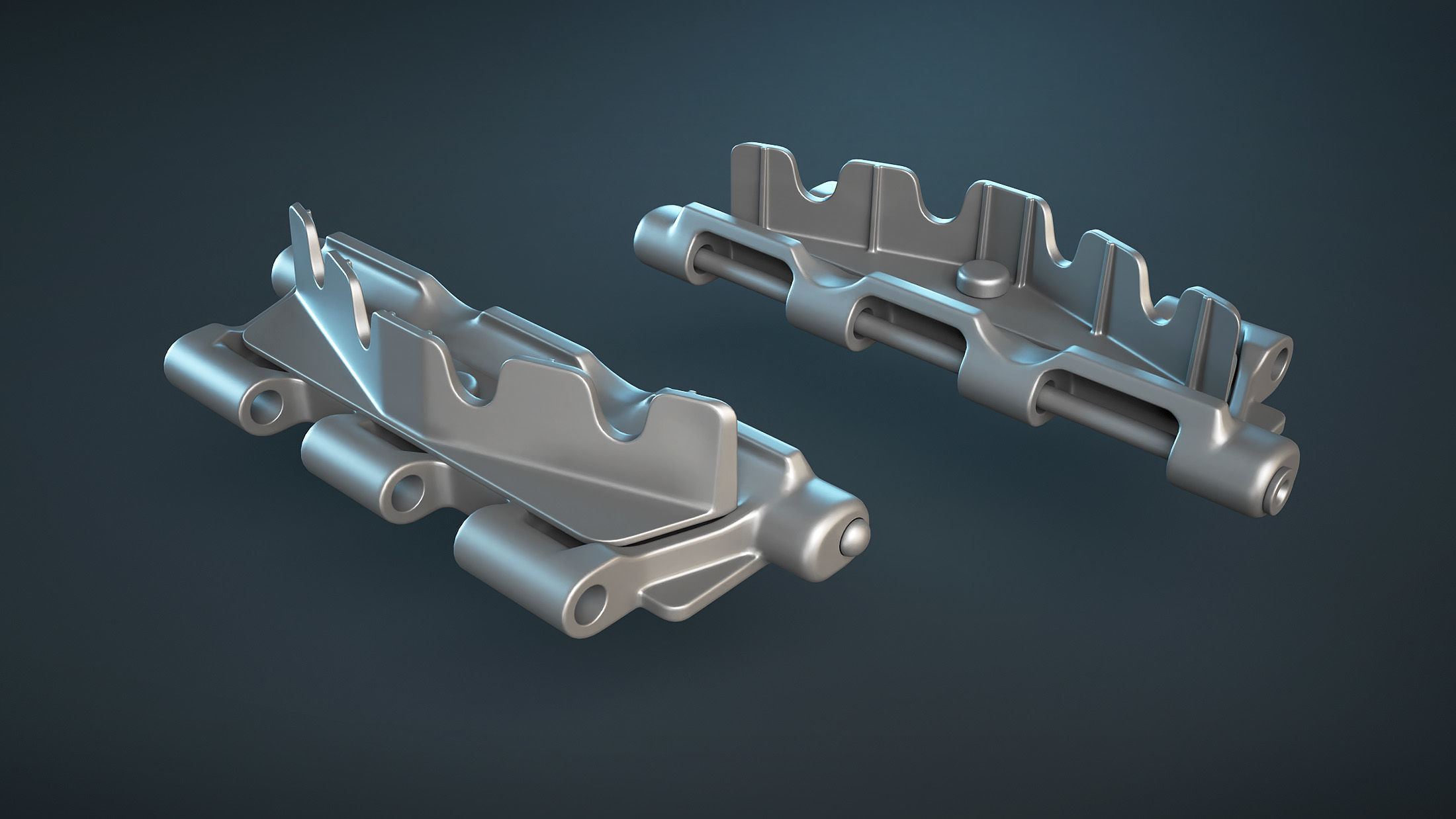 AT-T Tractor Tracks High-Poly 3D model_5