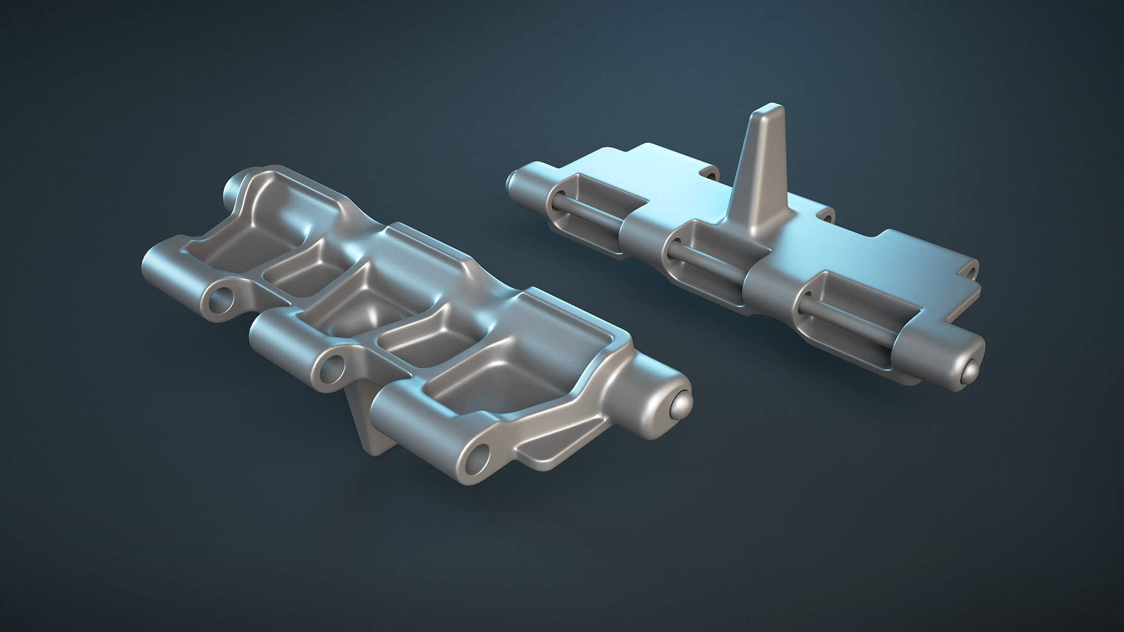 AT-T Tractor Tracks High-Poly 3D model_2